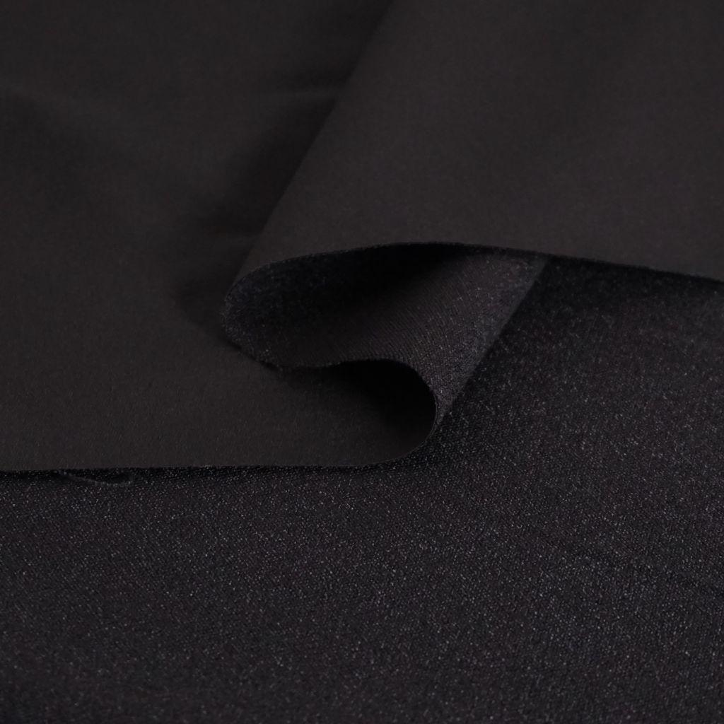 Windjackenstoff Outdoor mit Stretch ebenholz schwarz